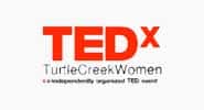 the logo for tedx turtle creek women