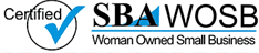 a woman owned small business logo