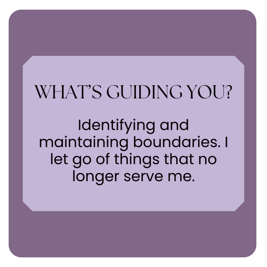 a purple square with the words what's guiding you?