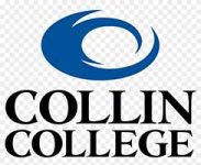 the logo for collin college